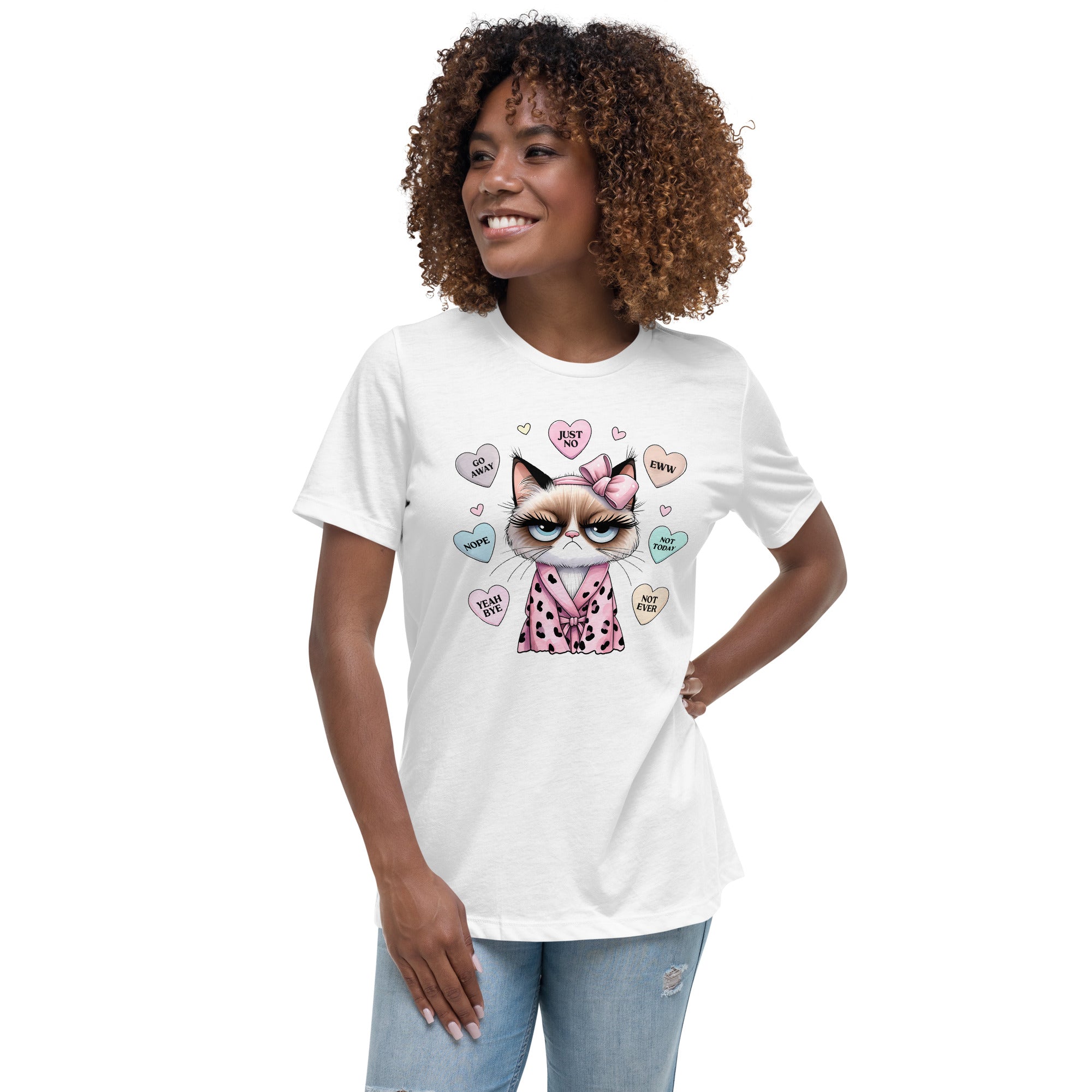 Grumpy Kitty Valentine's Graphic Tee